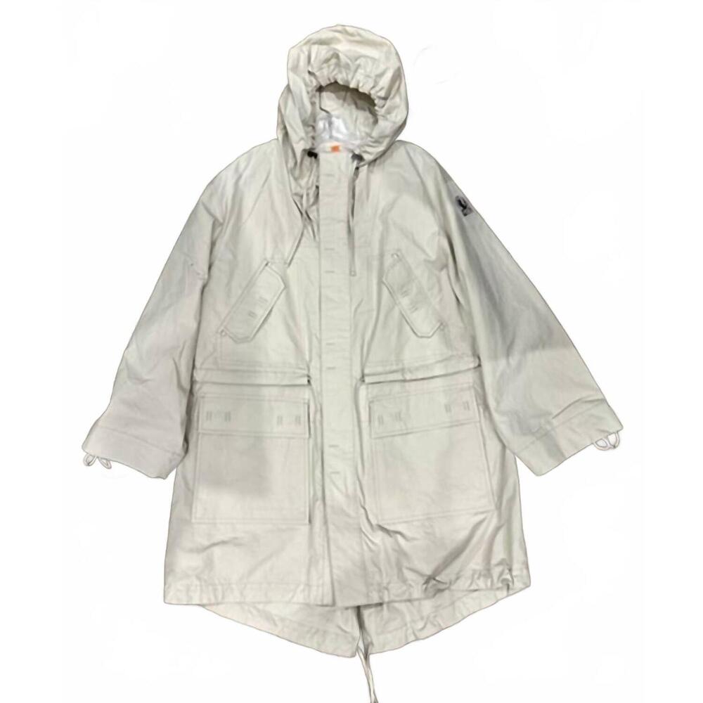 NEW PARAJUMPERS women's alenka hooded parka coat in beige